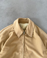 1970s - Beige Terry Cloth Reversible Jacket - M/L