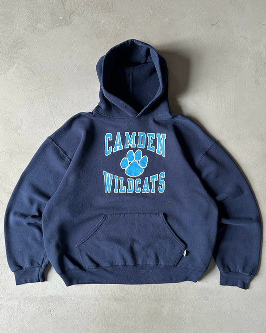 2000s - Navy "Wildcats" Russell Hoodie - XL