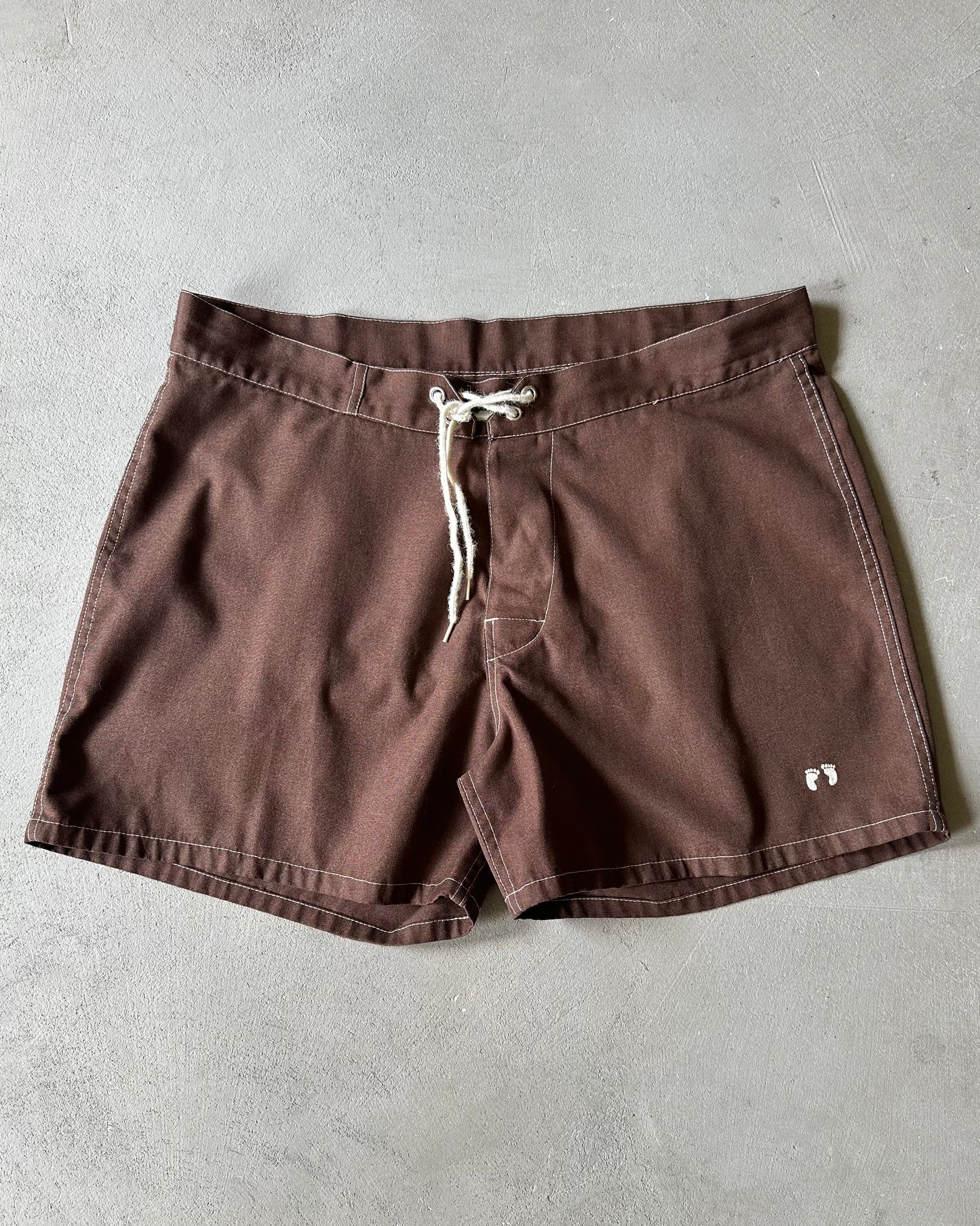 1970s - Brown Hang Ten Surf Shorts - 33