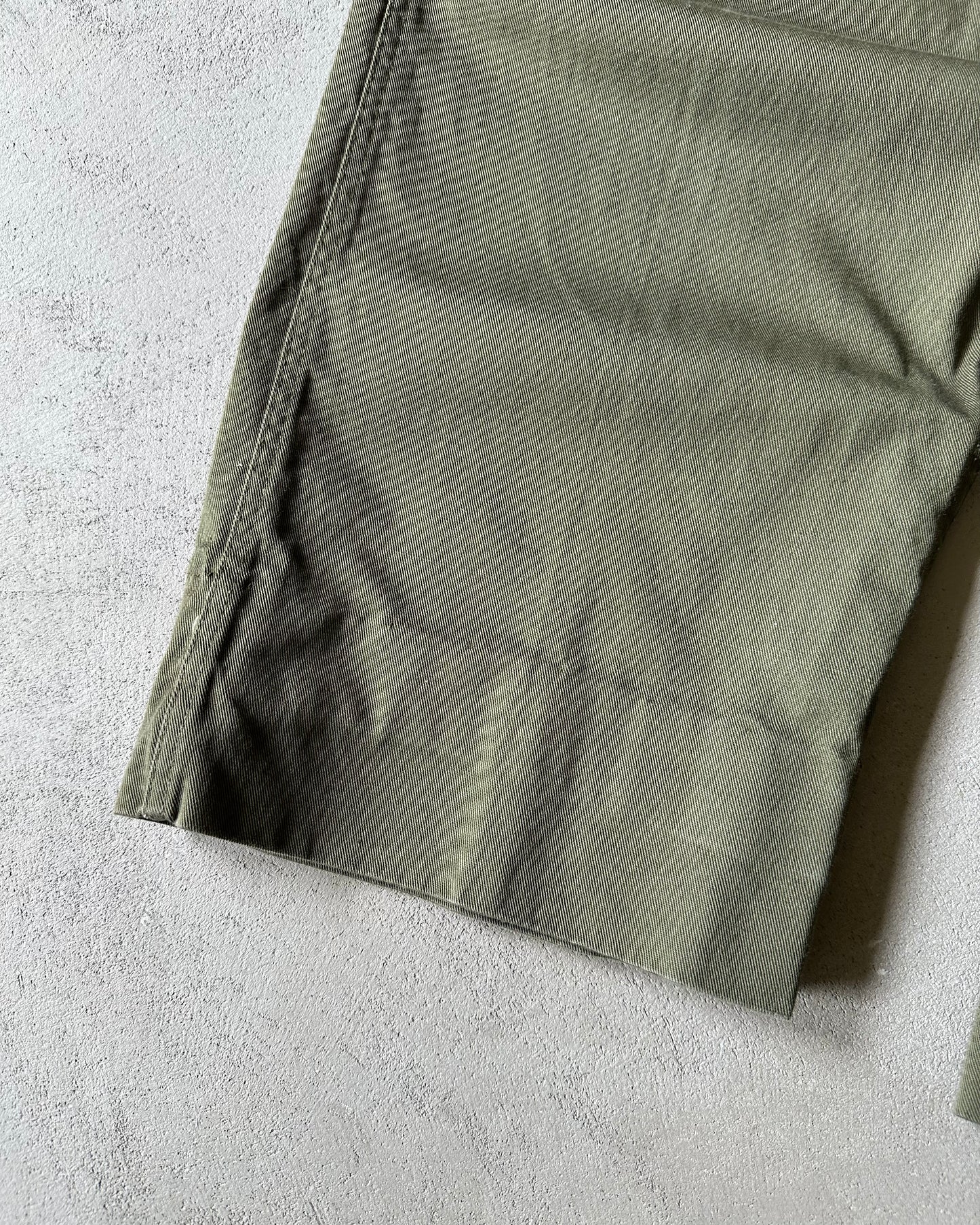 1950s - Green Military Trousers - 26x26
