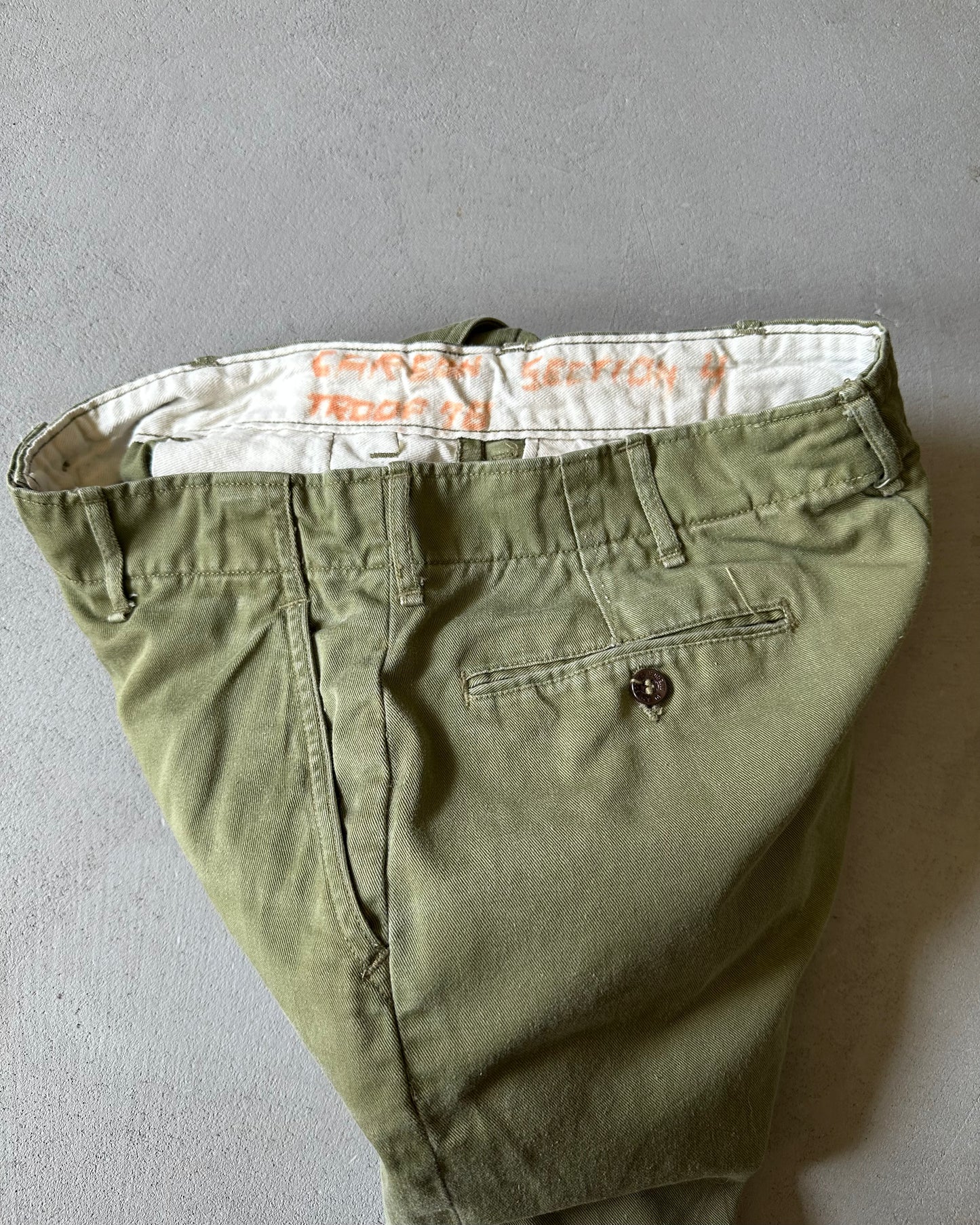 1960s - Green Boy Scouts Shorts - 29