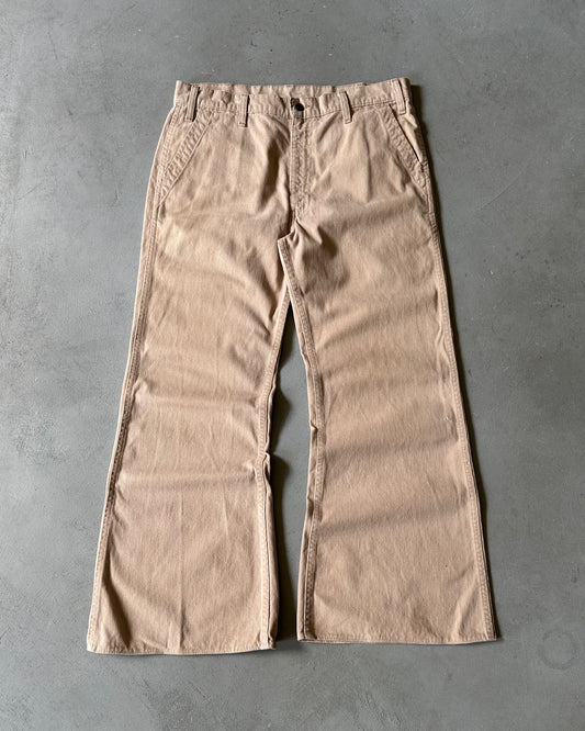 1970s - Tan Corduroy Levi's Bell Bottoms - 34x29