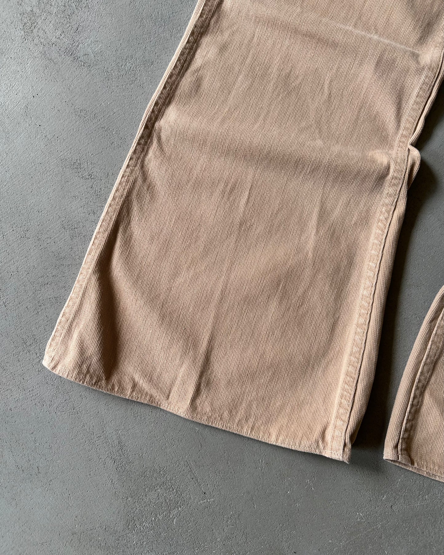 1970s - Tan Corduroy Levi's Bell Bottoms - 34x29