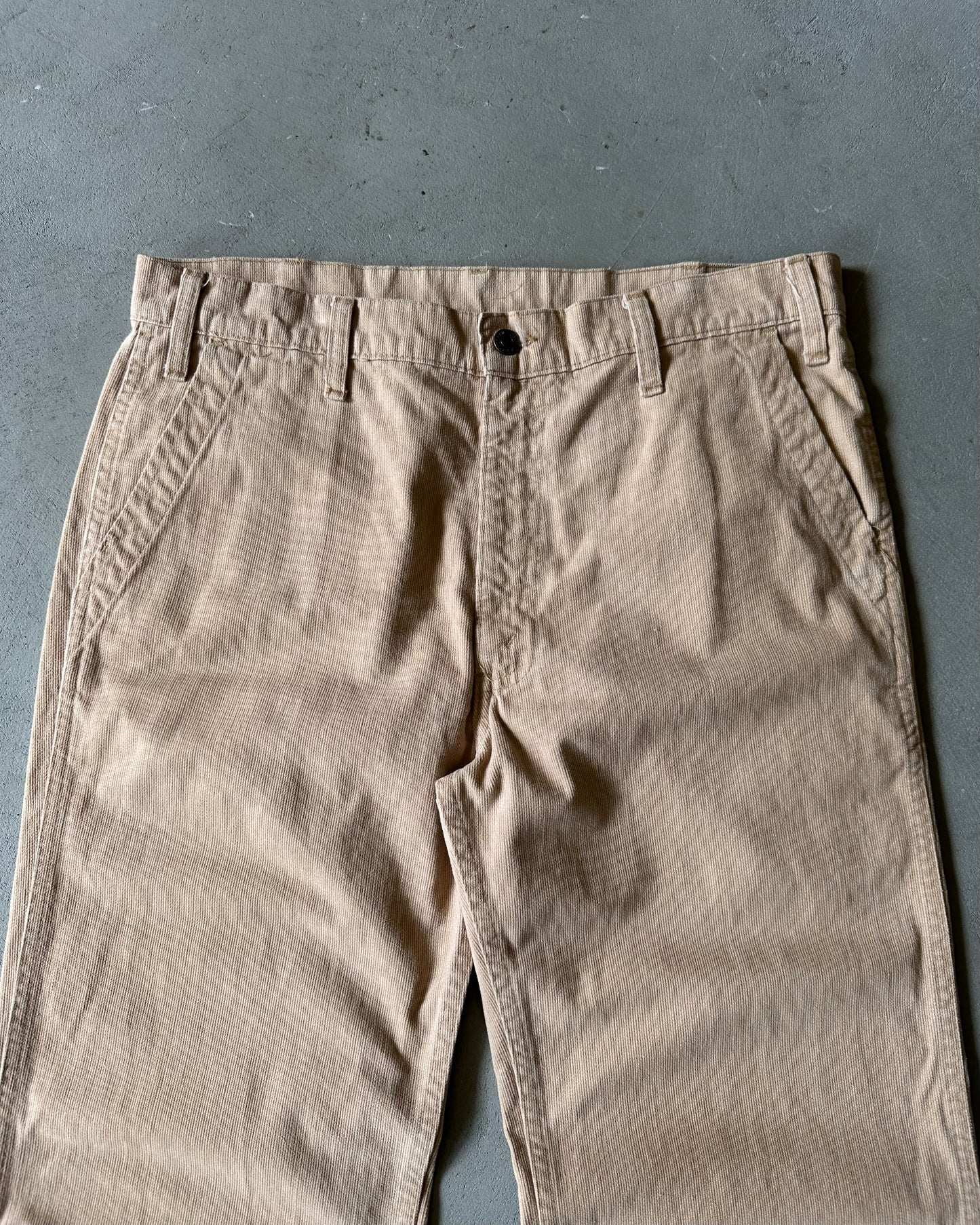 1970s - Tan Corduroy Levi's Bell Bottoms - 34x29