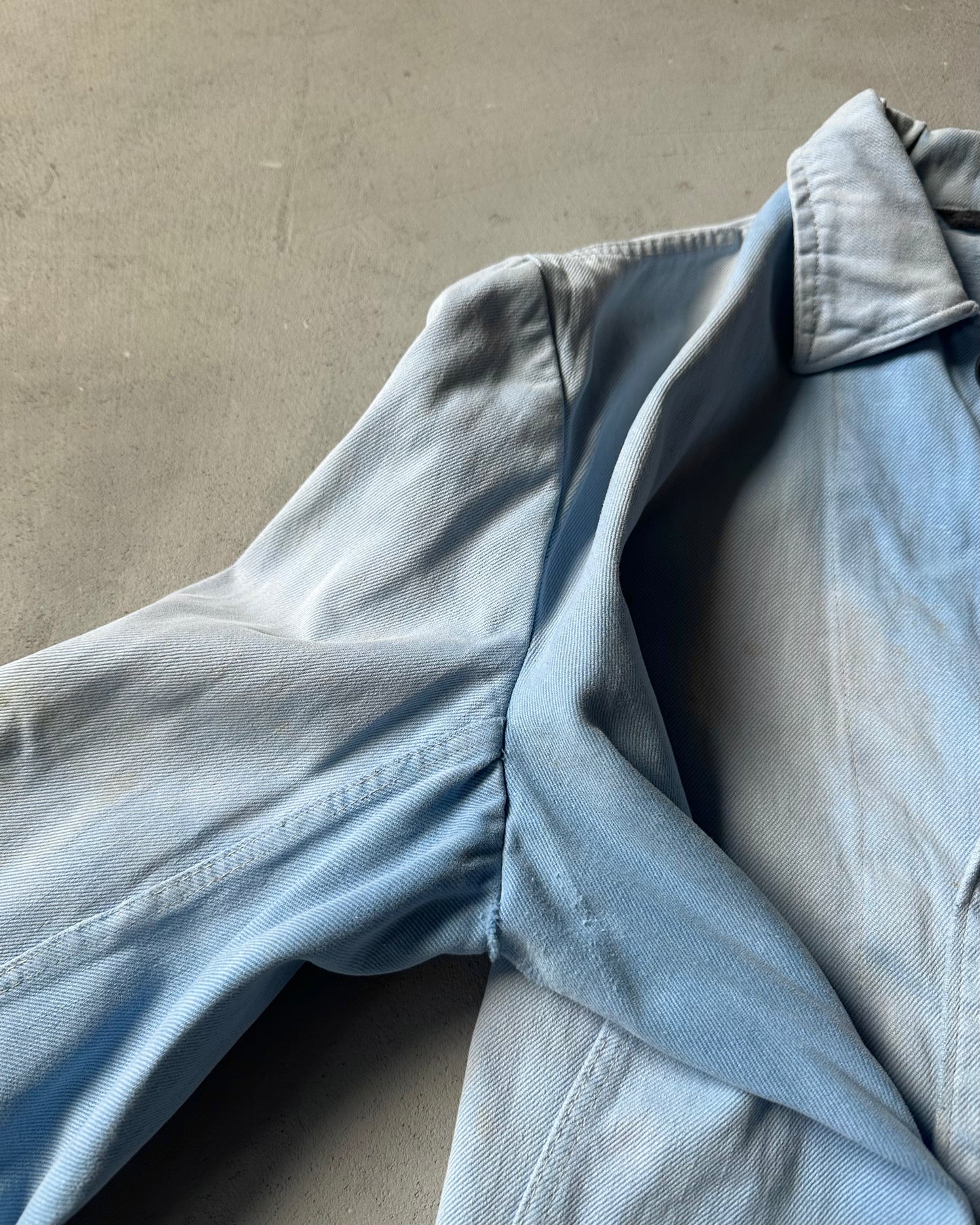 1960s - Distressed Blue Euro Chore - M(Short)
