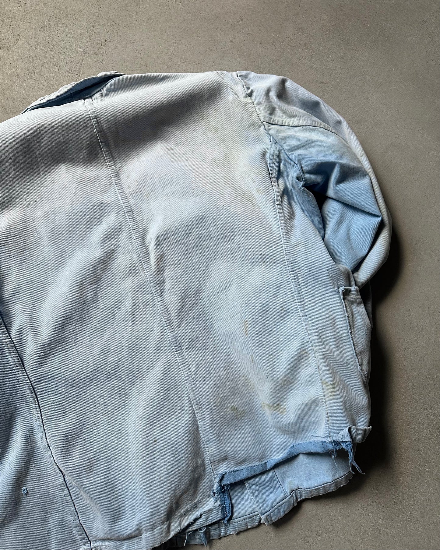 1960s - Distressed Blue Euro Chore - M(Short)