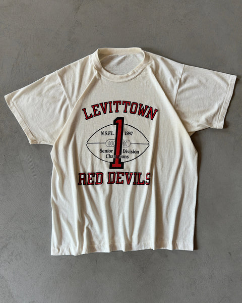 1980s - White "Red Devils" T-Shirt - M