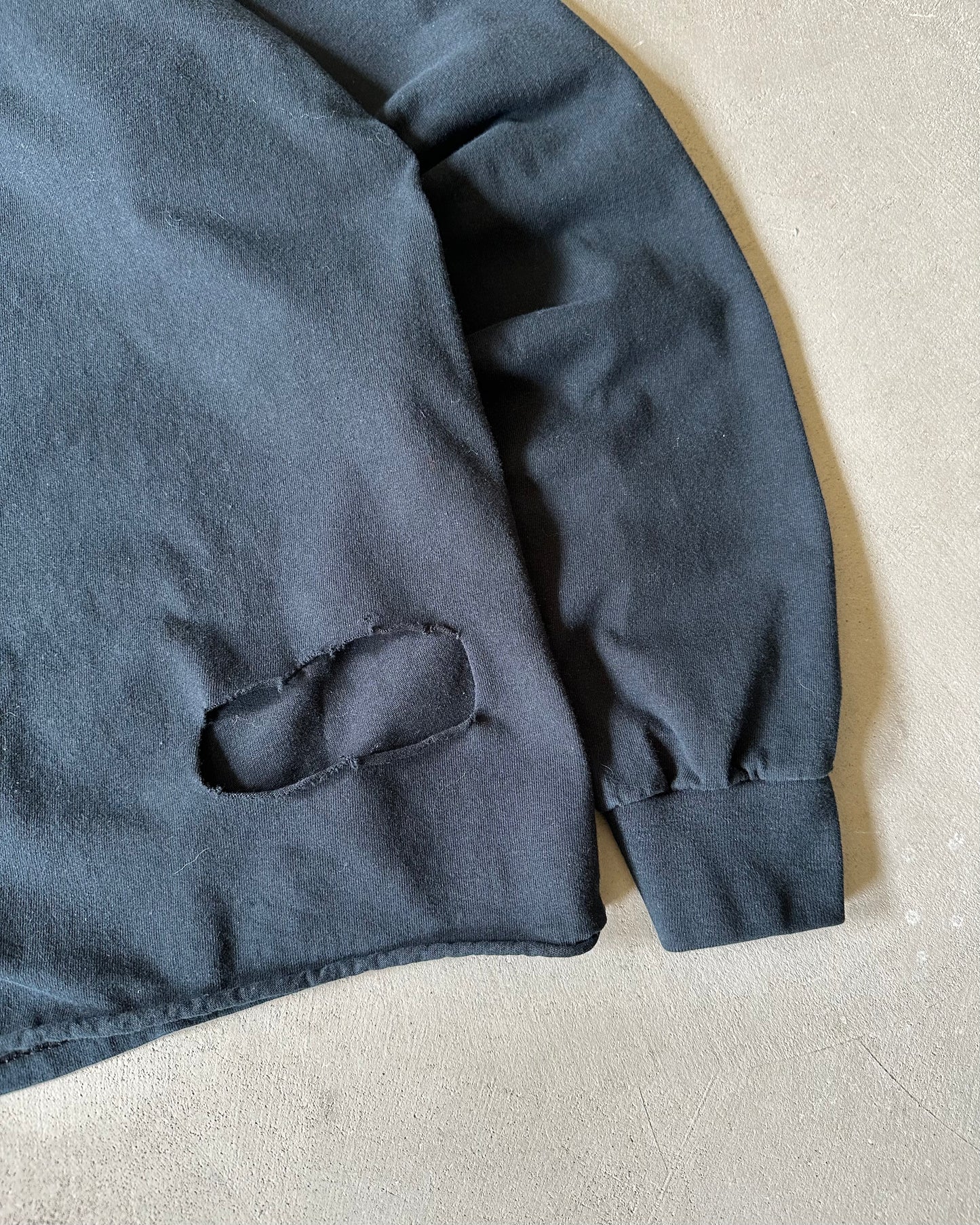 2000s - Distressed Black Support Performing Arts Longsleeve - XXL