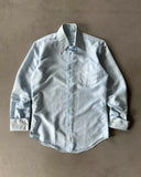 1970s - Baby Blue Button Up - M
