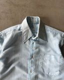 1970s - Baby Blue Button Up - M