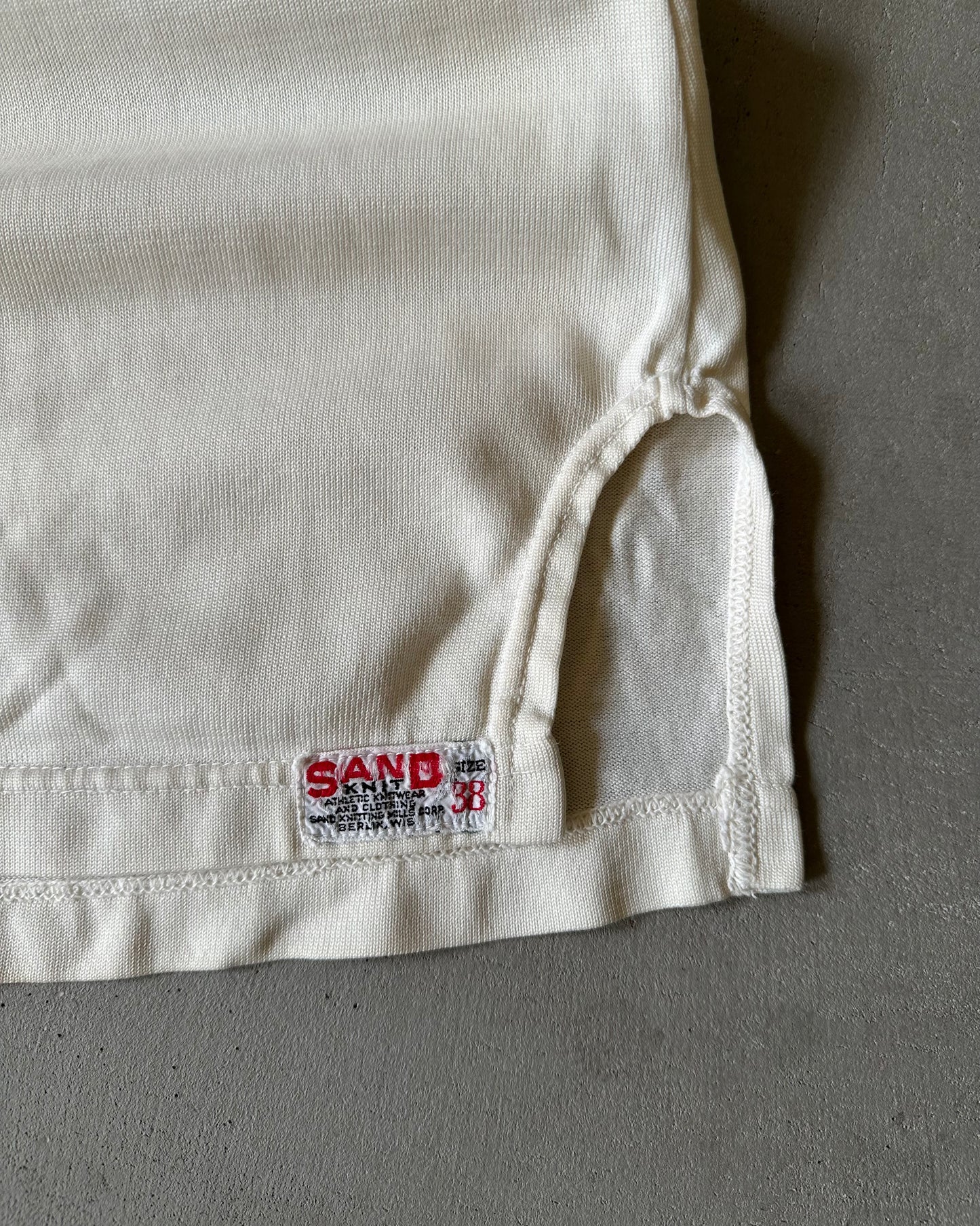 1950s - White/Blue "24" Basketball Jersey - XS/S