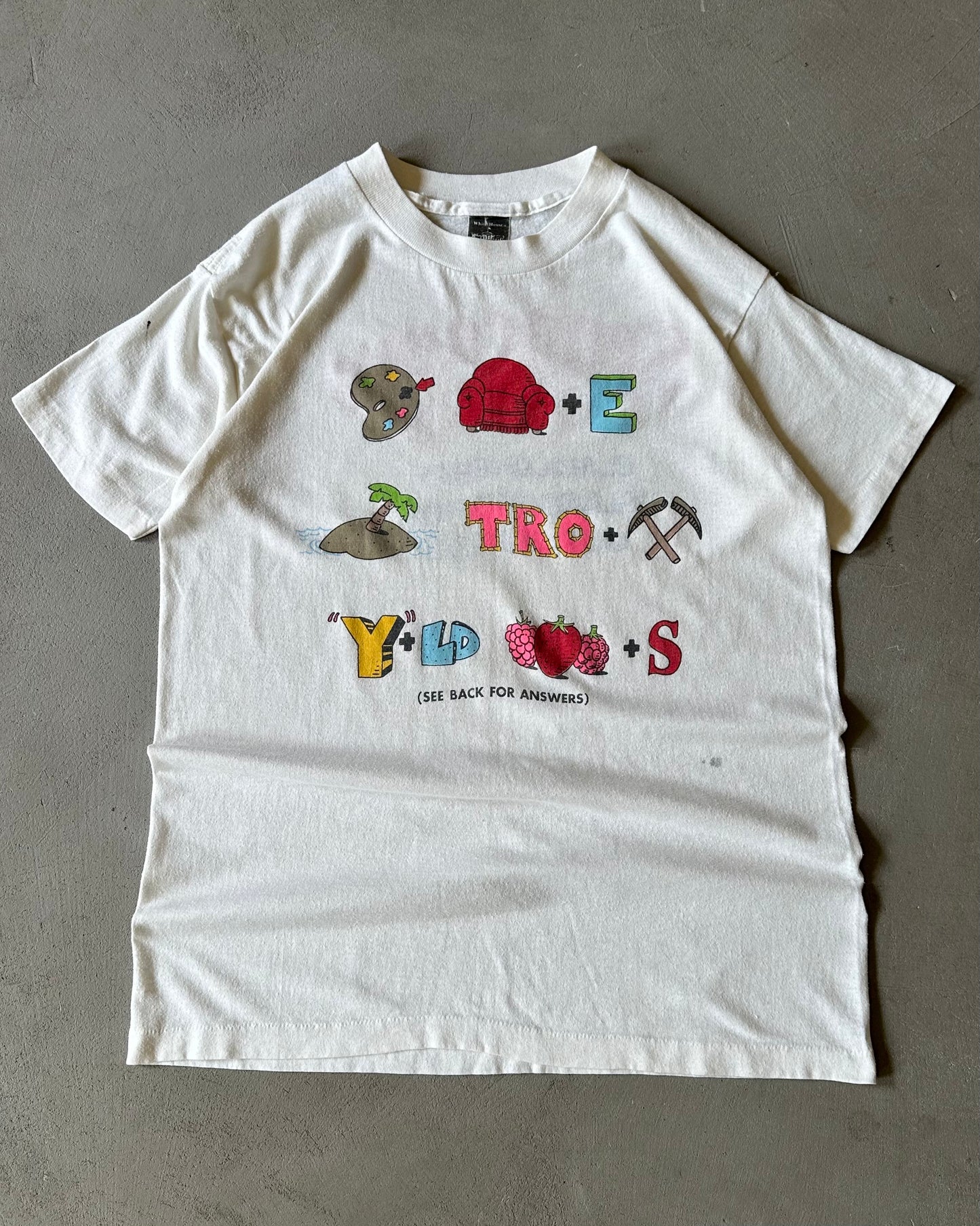 1980s - White Seagram's Coolers T-Shirt - S