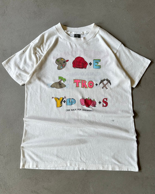 1980s - White Seagram's Coolers T-Shirt - S