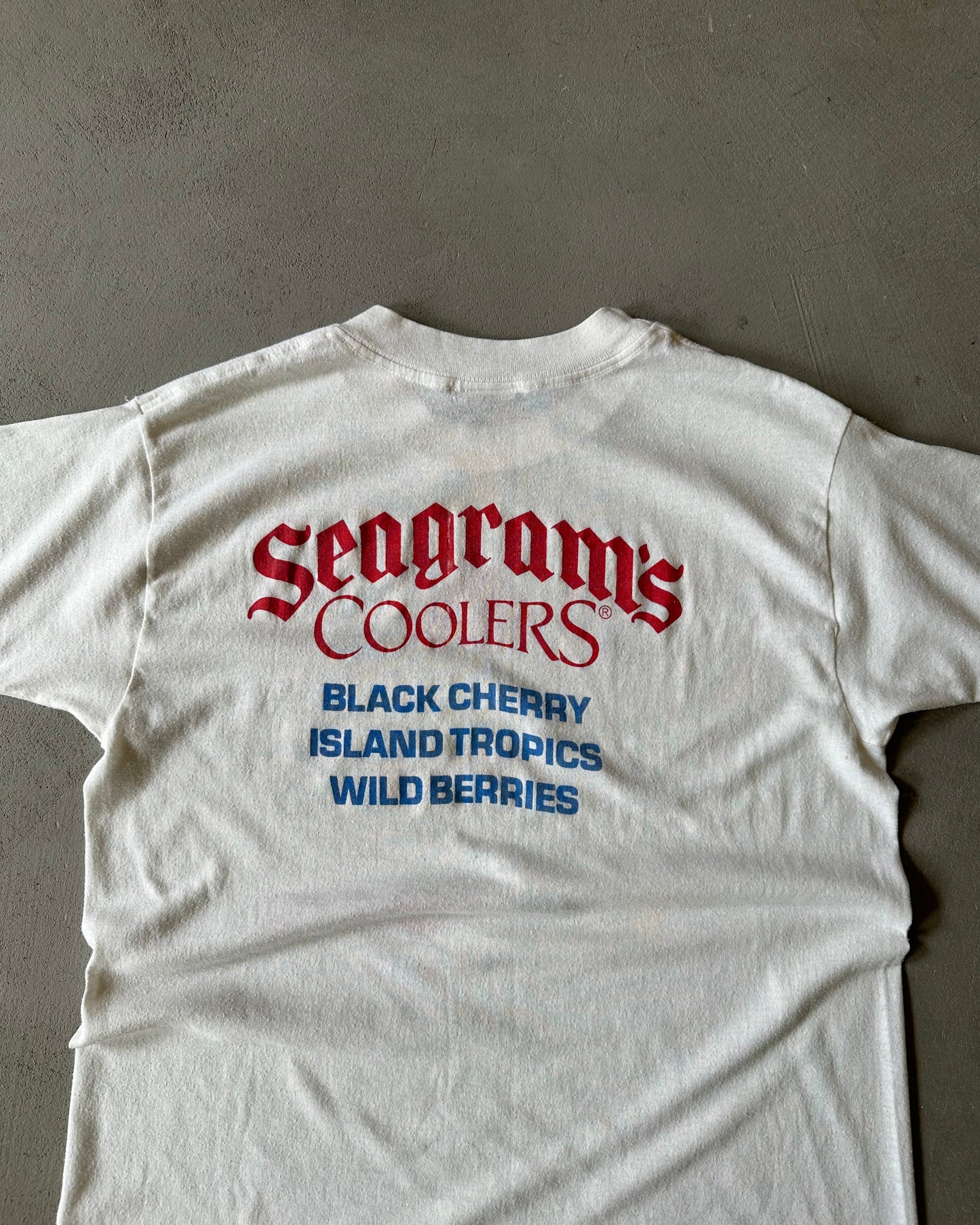 1980s - White Seagram's Coolers T-Shirt - S