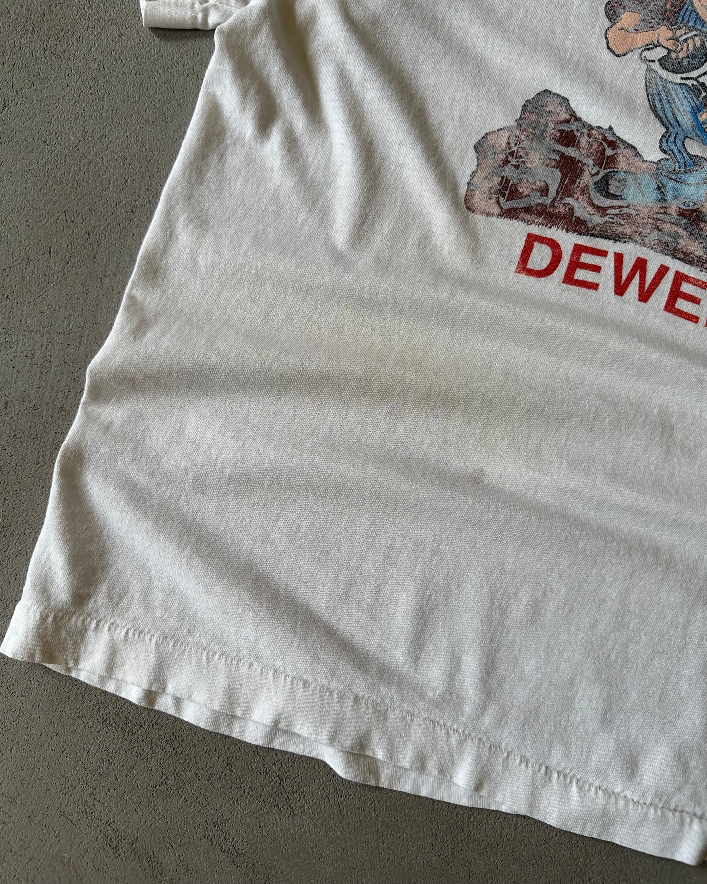 1990s - White DEWEESE T-Shirt - M