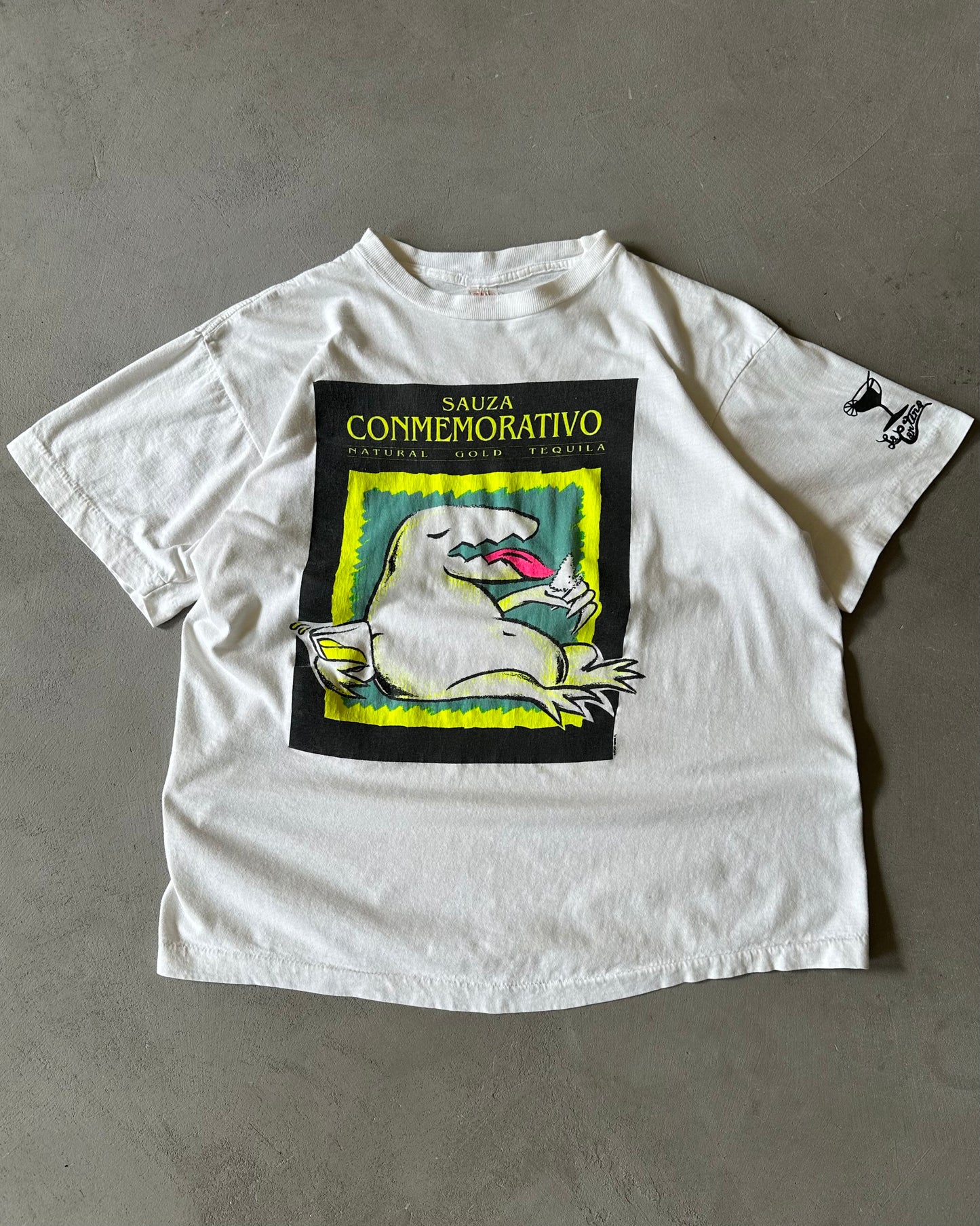 1980s - White Sauza Tequila T-Shirt - L