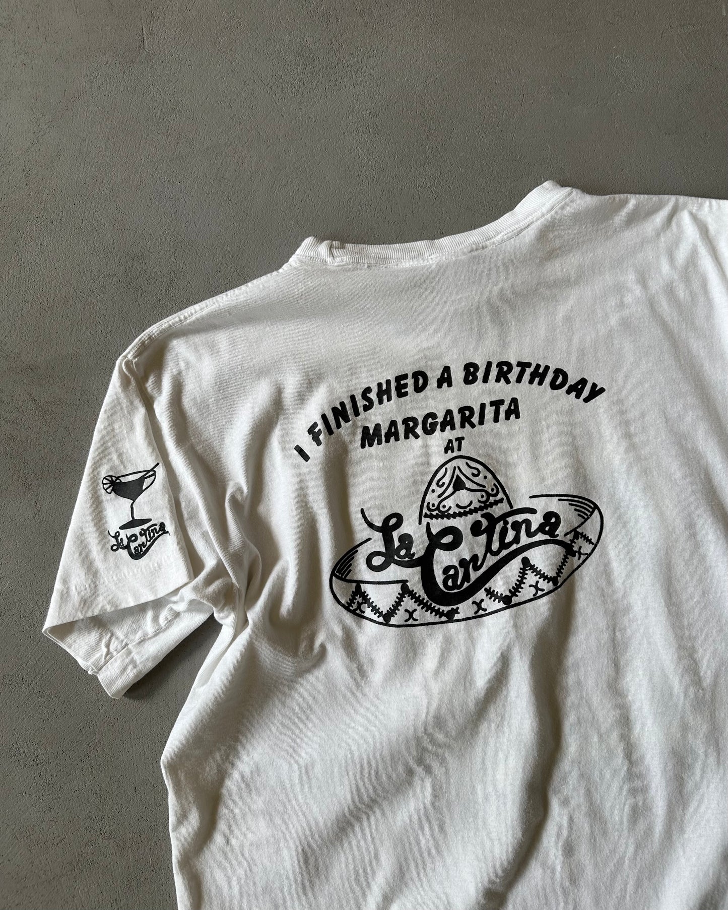 1980s - White Sauza Tequila T-Shirt - L