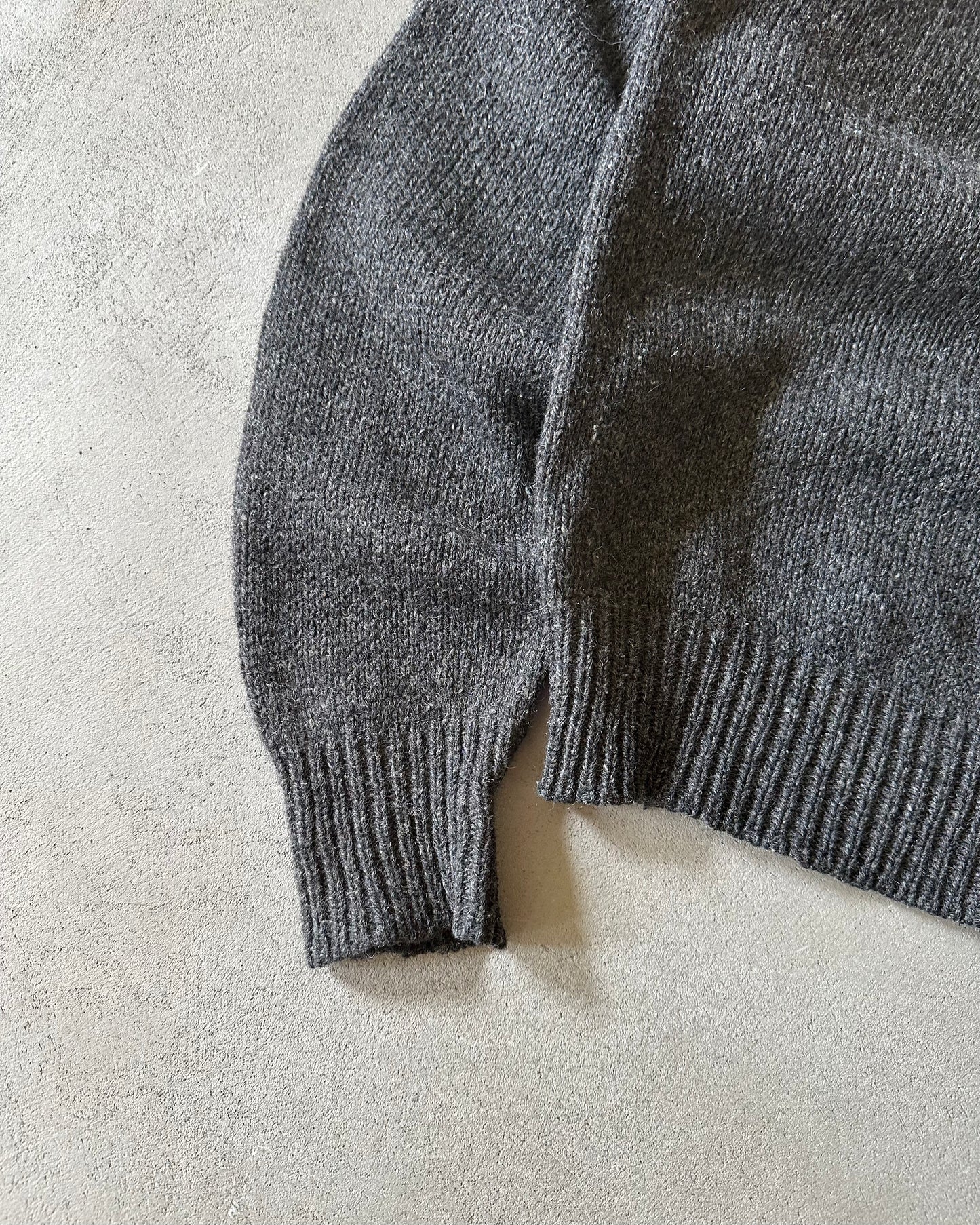 1980s - Charcoal L.L.Bean Wool Sweater - M