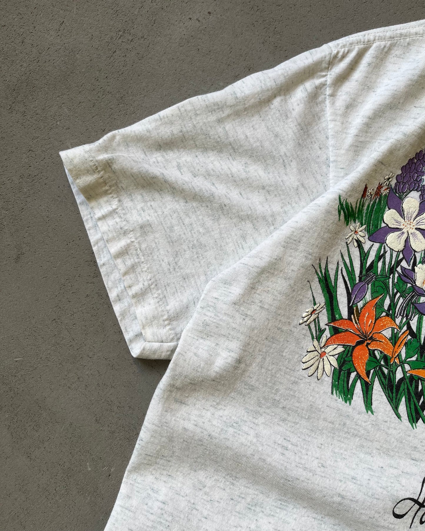 1990s - Ash Grey Lake Placid T-Shirt - M