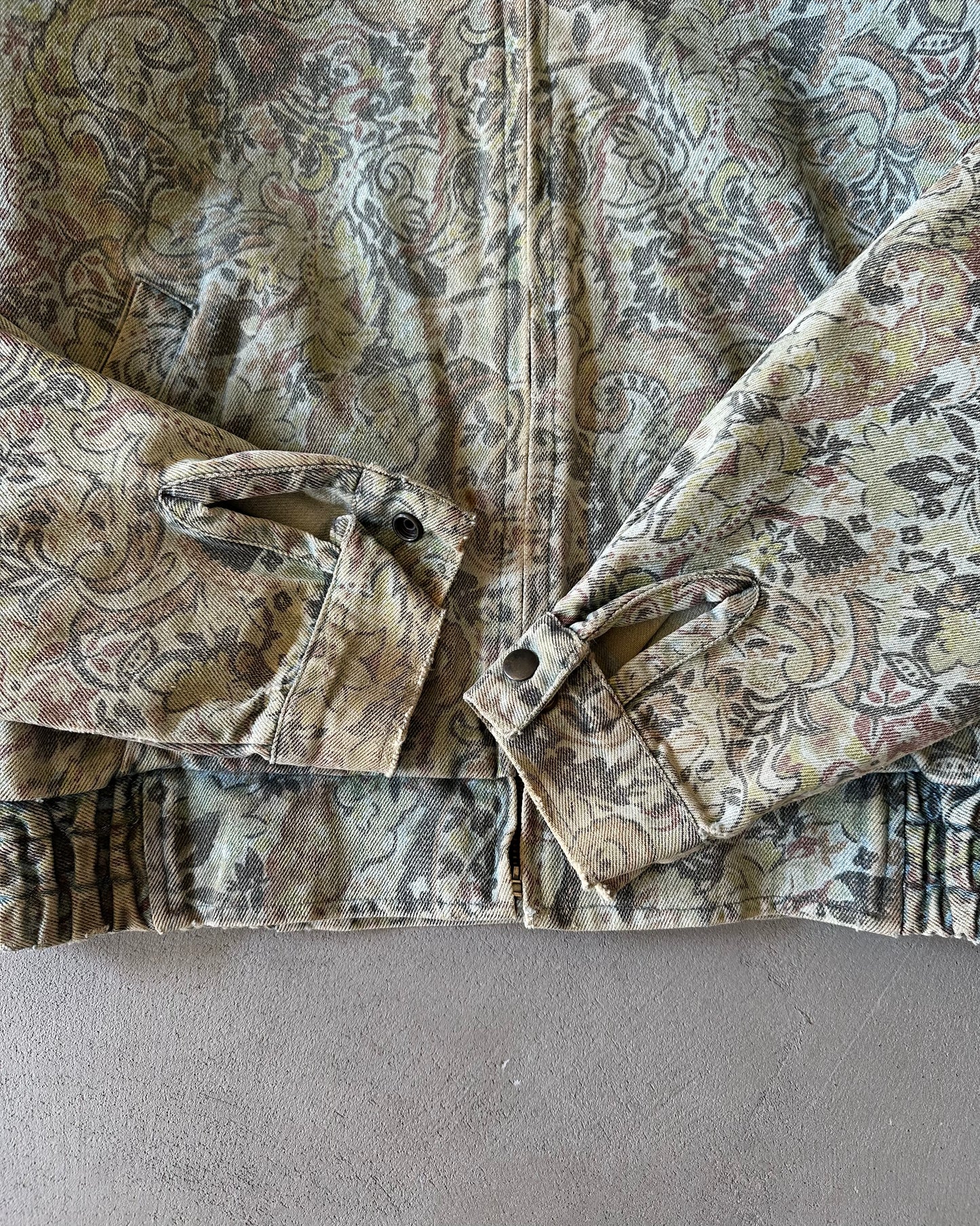 1970s - Distressed Paisley OUI Jacket - M