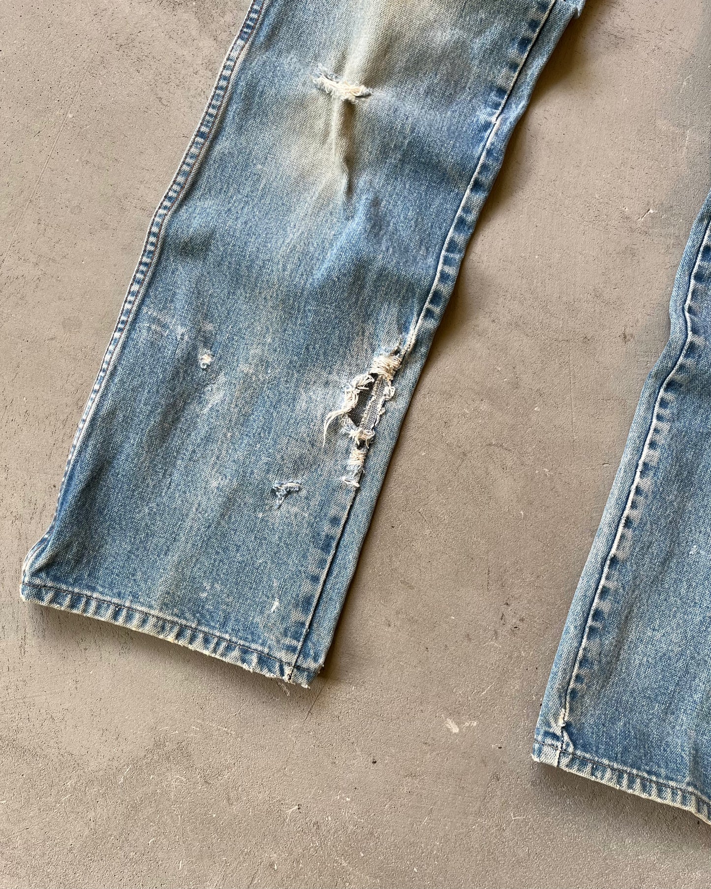 1980s - Distressed Wrangler Slim Jeans - 29x34