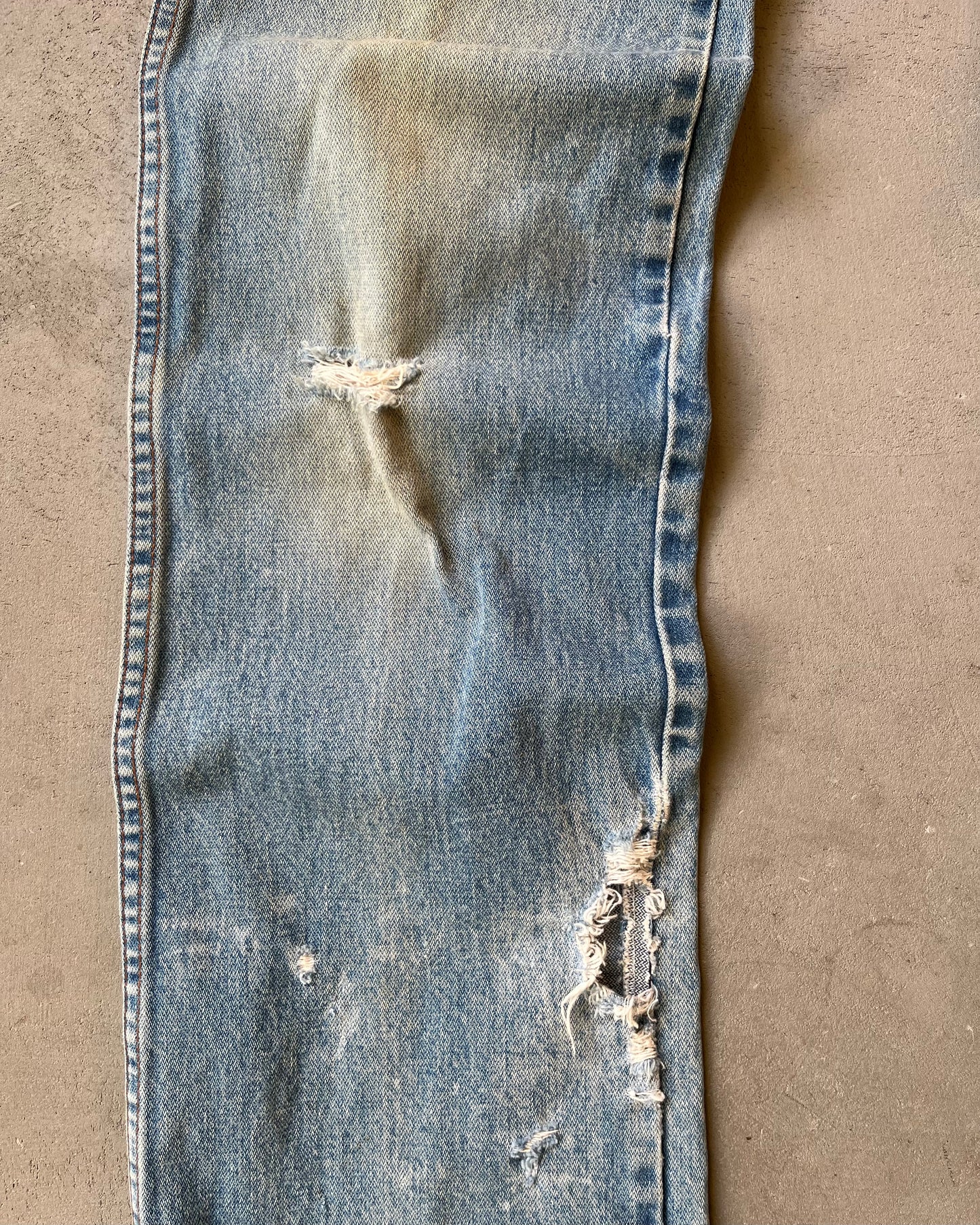 1980s - Distressed Wrangler Slim Jeans - 29x34