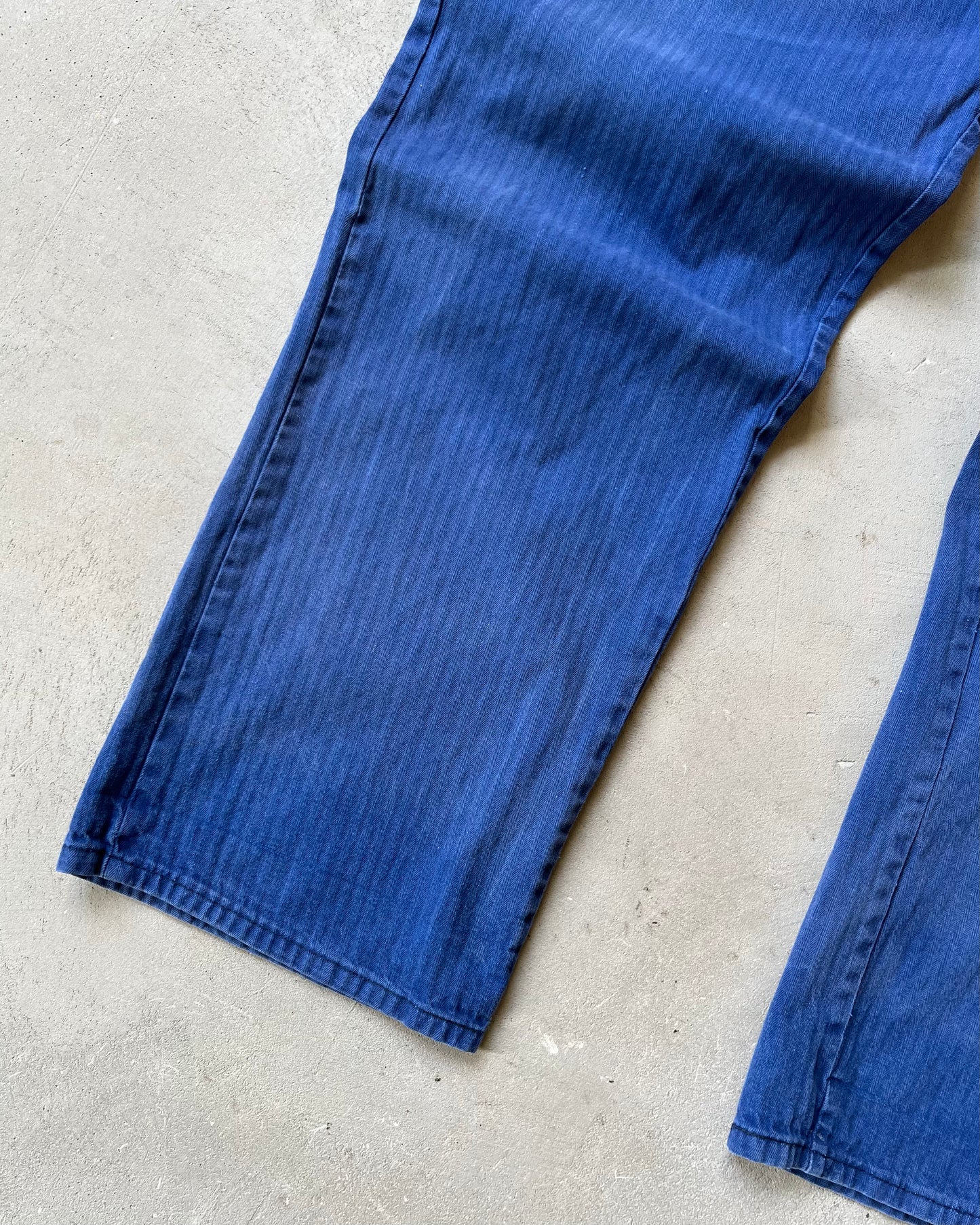 Années 80 - Pantalon Euro HBT bleu patchwork - 36x30