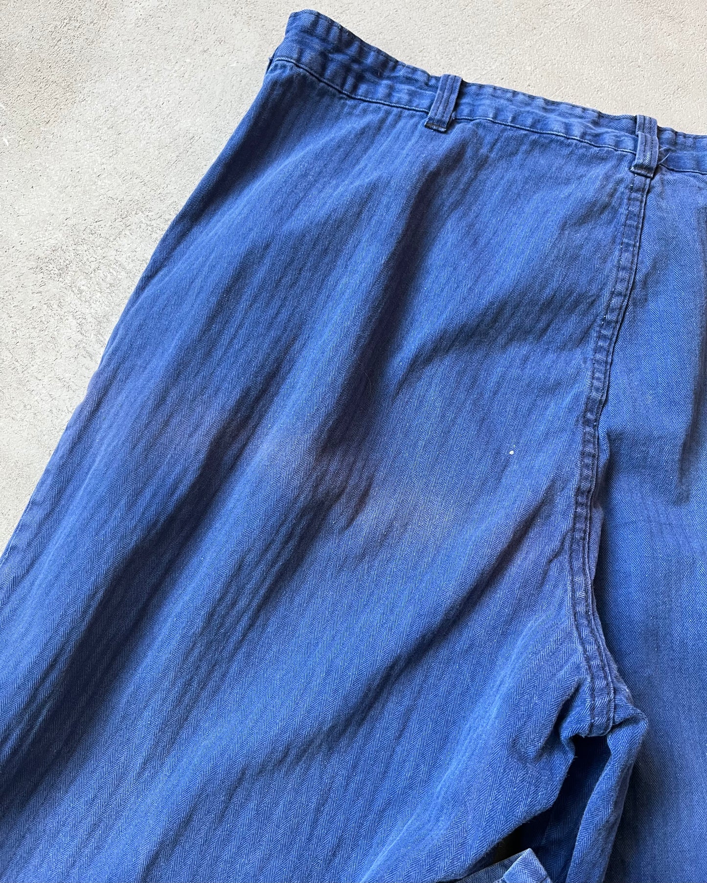 Années 80 - Pantalon Euro HBT bleu patchwork - 36x30