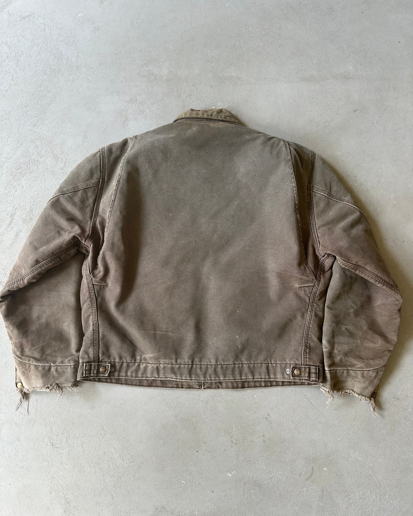 2000s - Distressed Brown Carhartt Detroit Jacket - XL