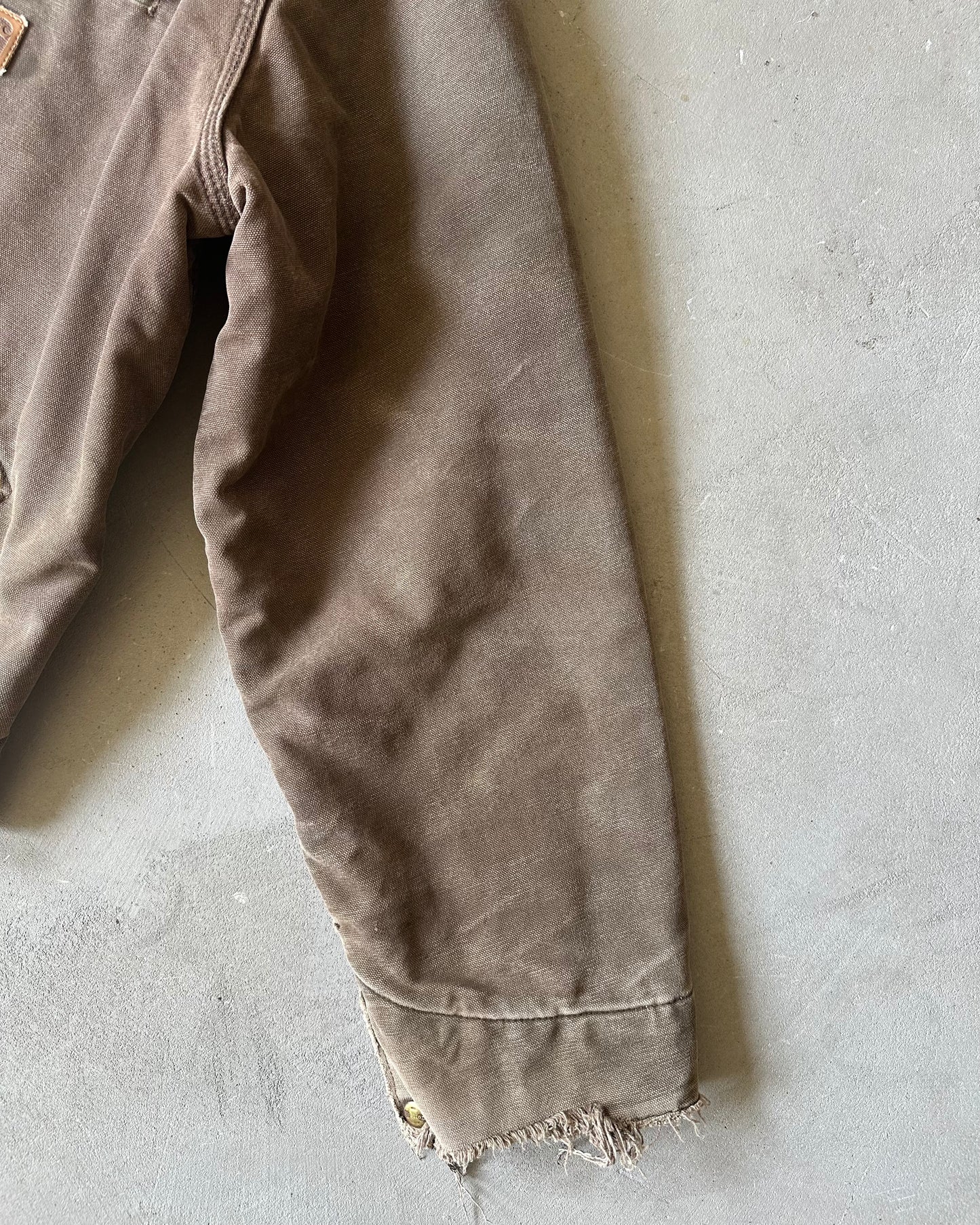 2000s - Distressed Brown Carhartt Detroit Jacket - XL