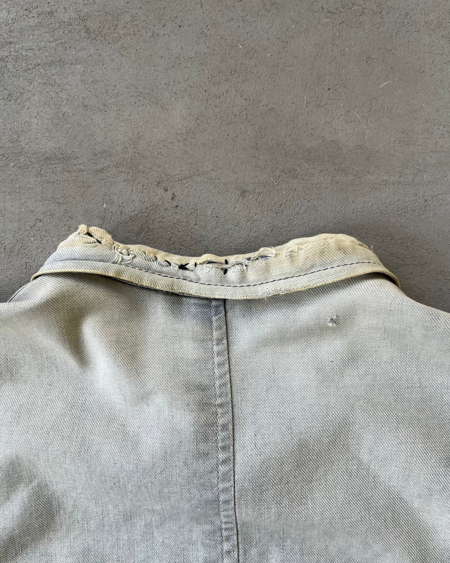1950s - Distressed Blue French Chore - S