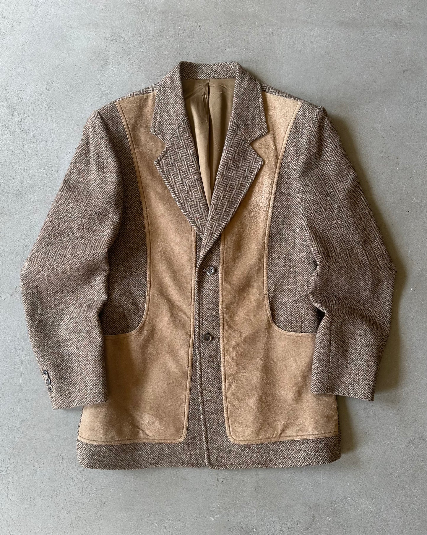 1980s - Tan/Multi Pendleton Tweed Blazer - 40