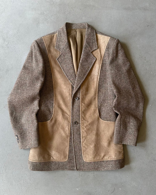1980s - Tan/Multi Pendleton Tweed Blazer - 40