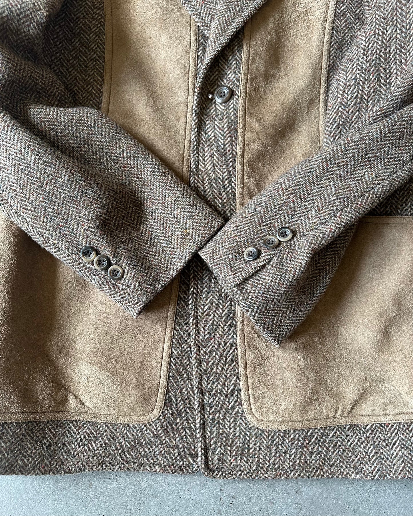 1980s - Tan/Multi Pendleton Tweed Blazer - 40