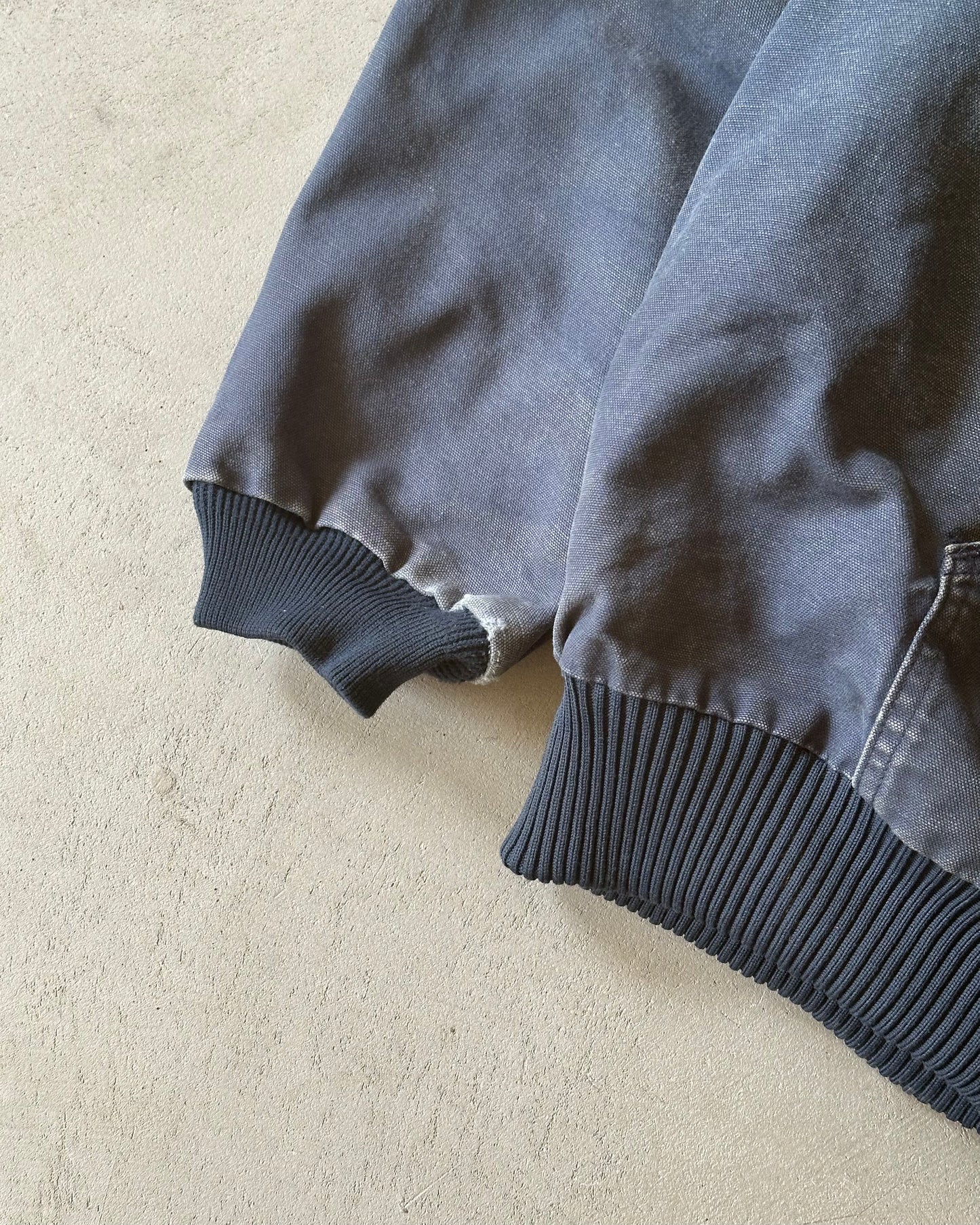 2000s - Faded Navy Carhartt Hooded Jacket - XXL