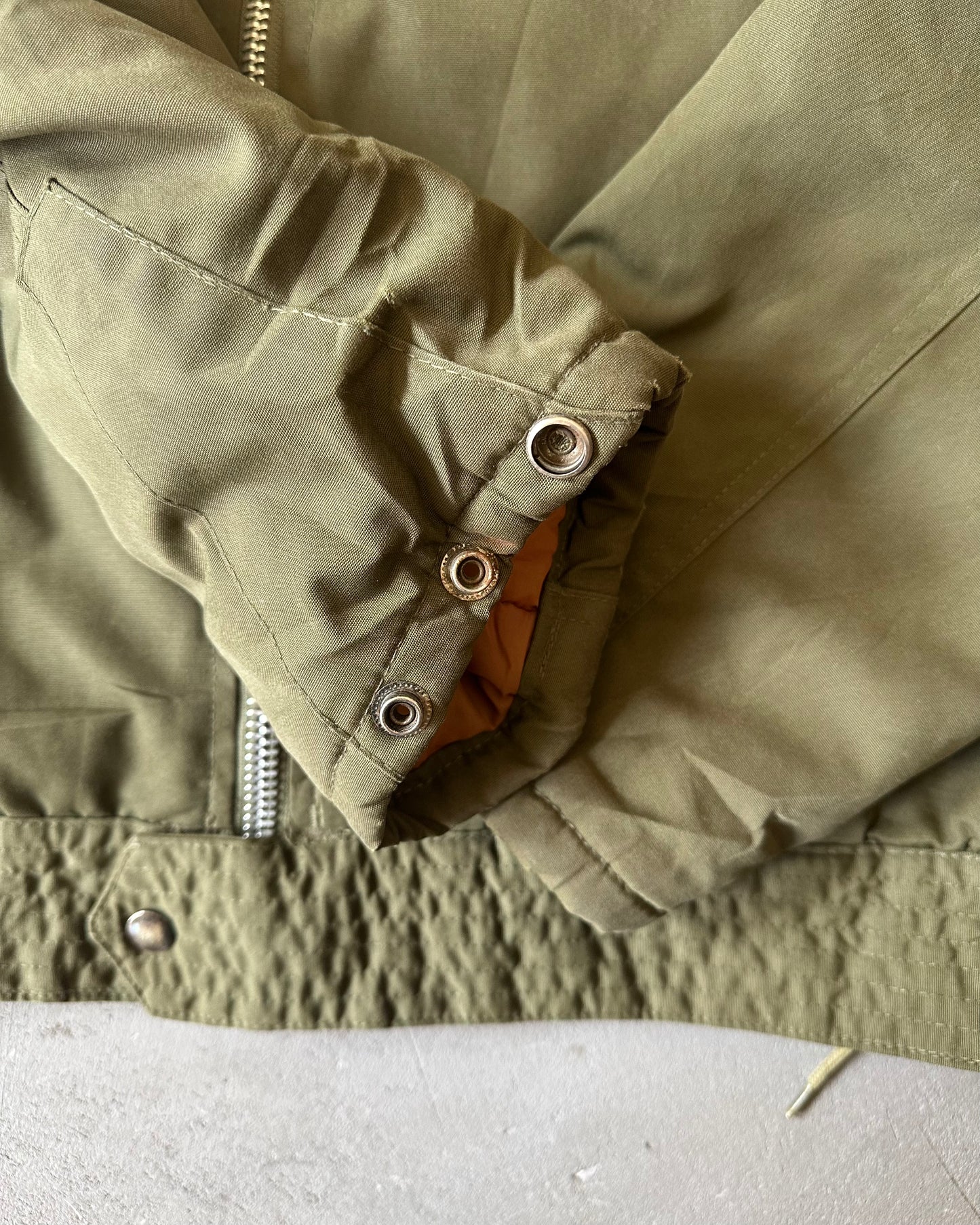1980s - Military Green B-15 Bomber Jacket - L/XL
