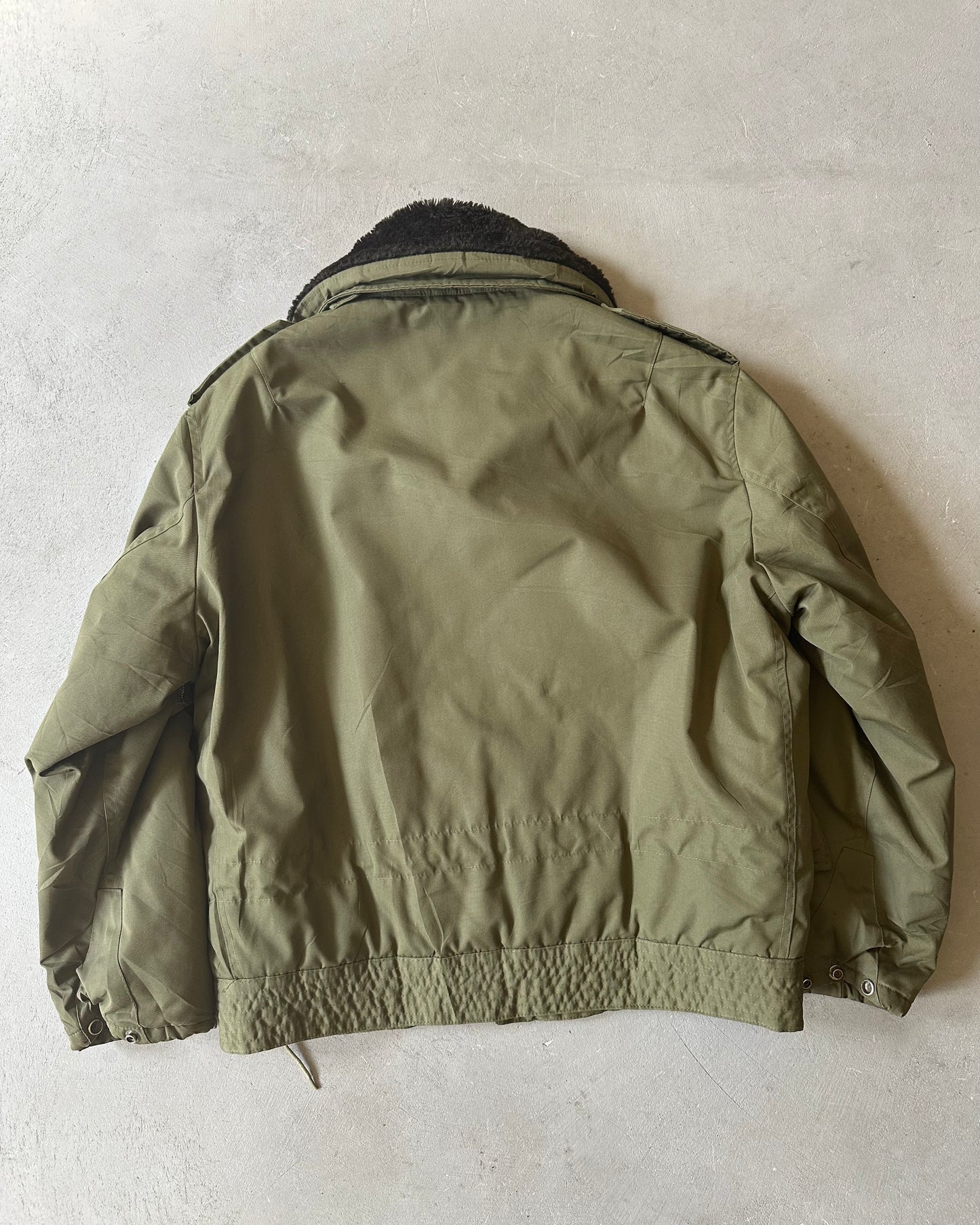 1980s - Military Green B-15 Bomber Jacket - L/XL