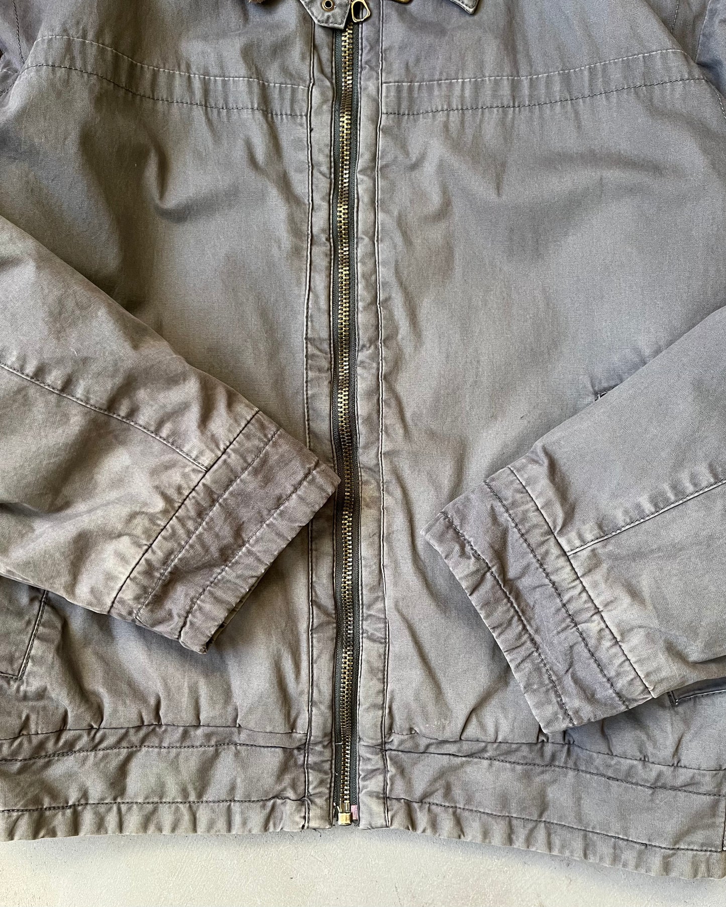 1990s - Charcoal Marlboro Bomber Jacket - XL