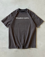 1990s - Faded Black Trcukee Love T-Shirt - M