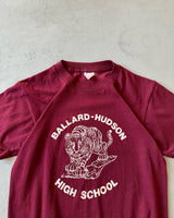 1980s - Burgundy Ballard Hudson T-Shirt - XS
