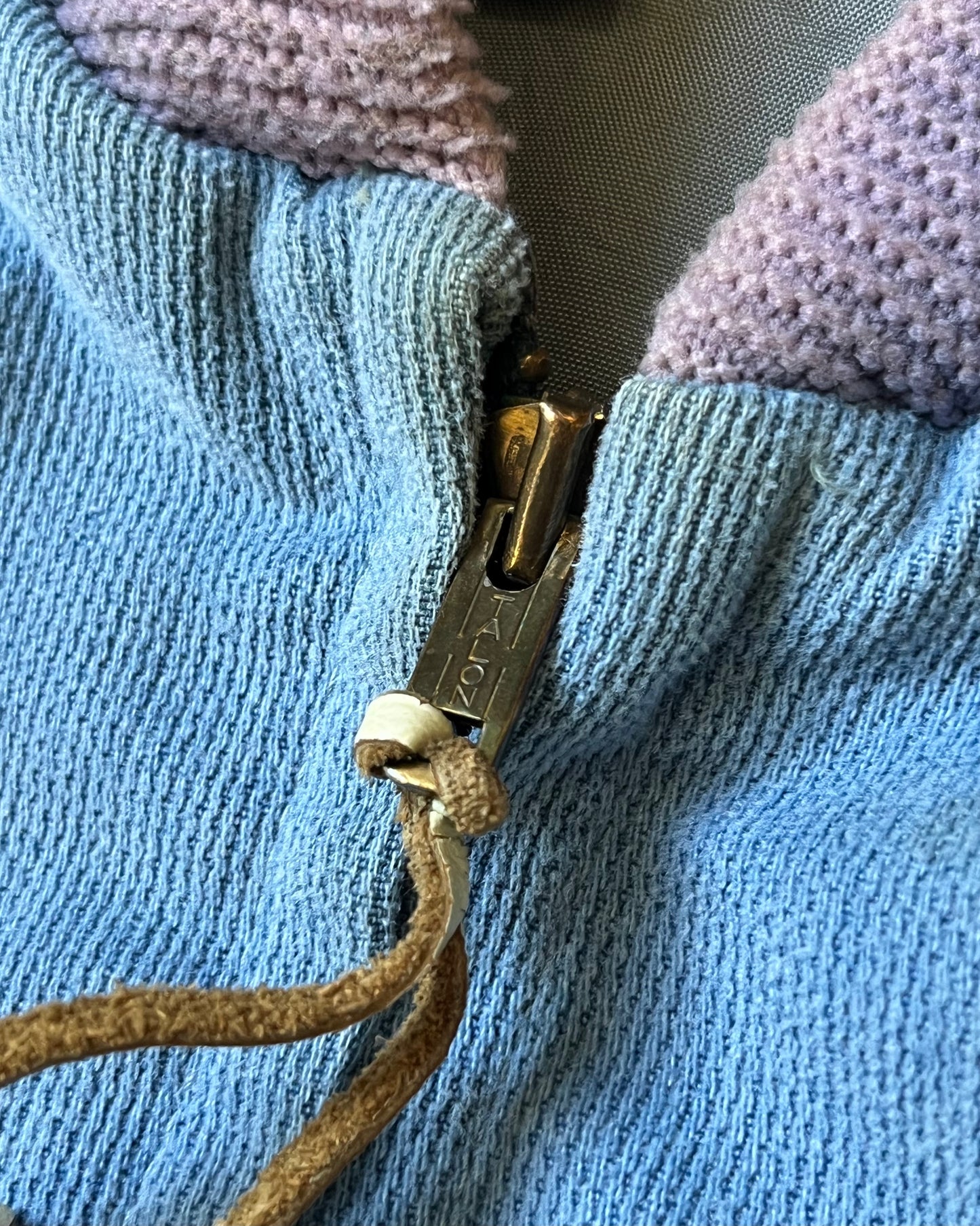 1970s - Faded Blue Bomber Jacket - S