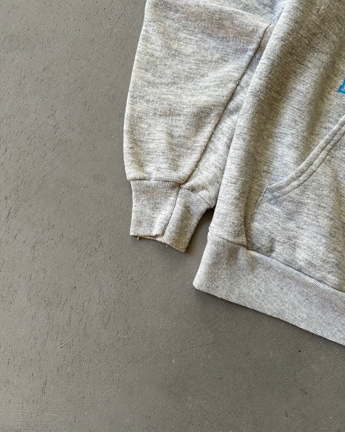 1970s - Athletic Grey Immanuel Lutheran Hornets Hoodie - XS