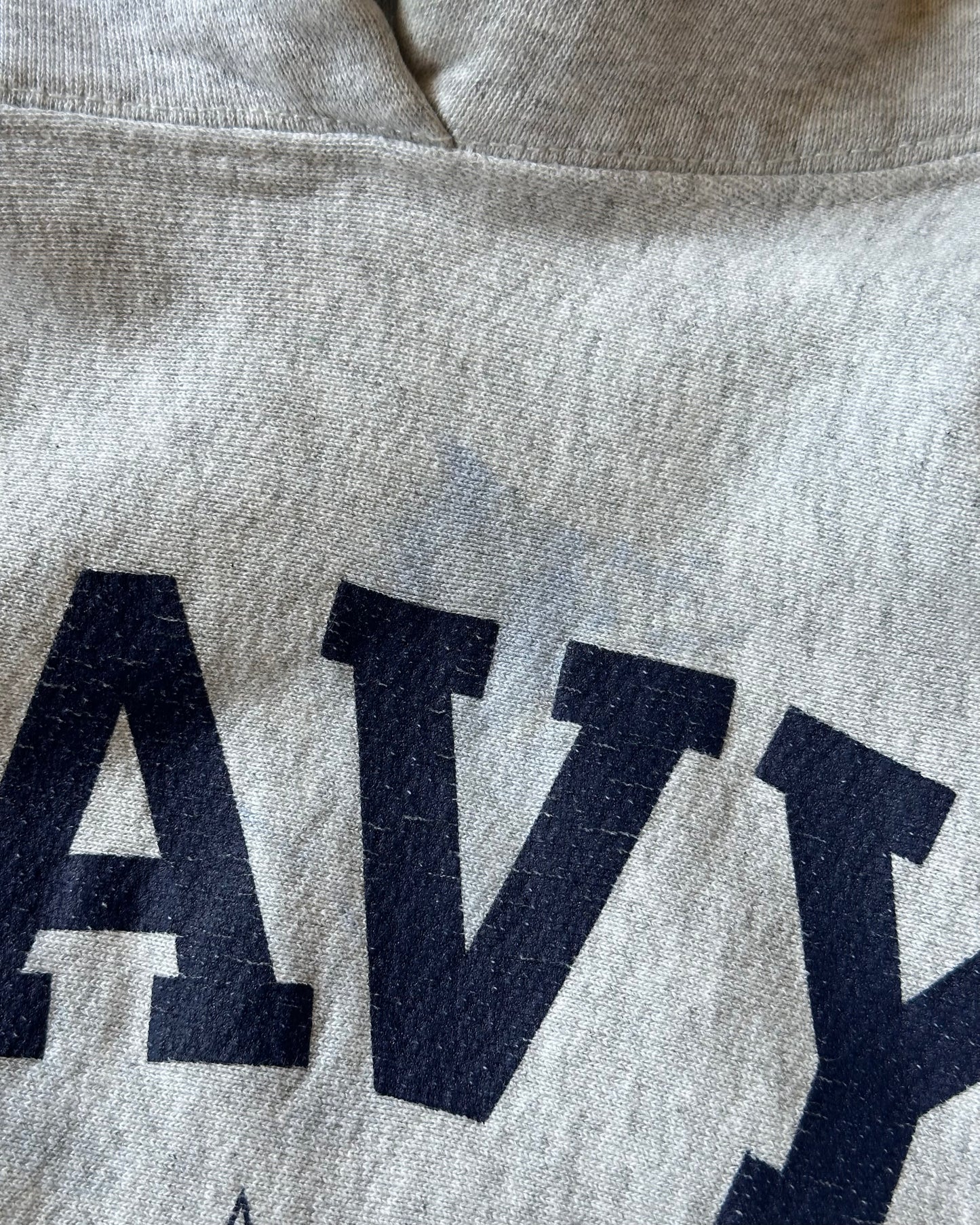 1990s - Athletic Grey U.S. Naval Academy Hoodie - L