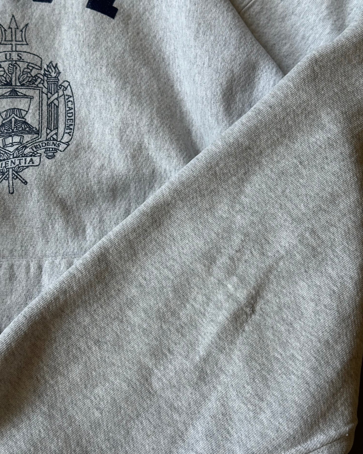 1990s - Athletic Grey U.S. Naval Academy Hoodie - L