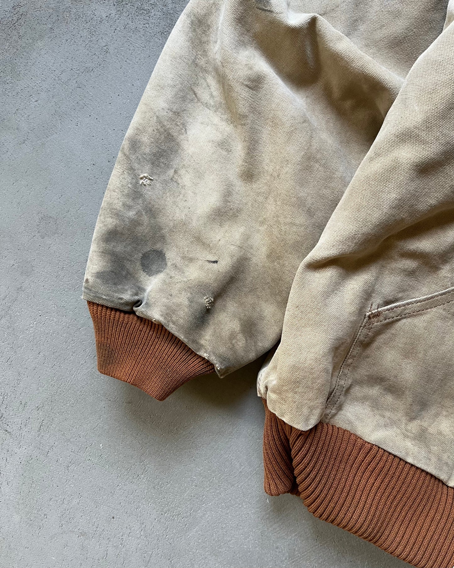 1990s - Distressed Carhartt Hooded Jacket - XL