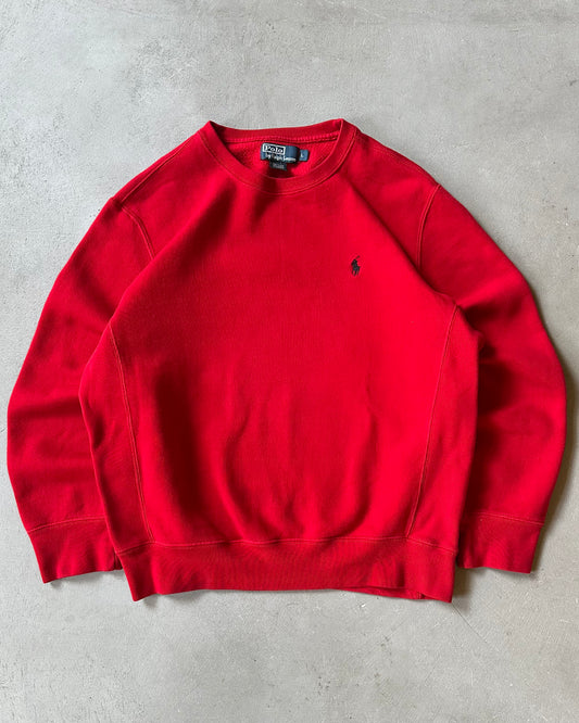 2000s - Red Polo RL Crewneck - L