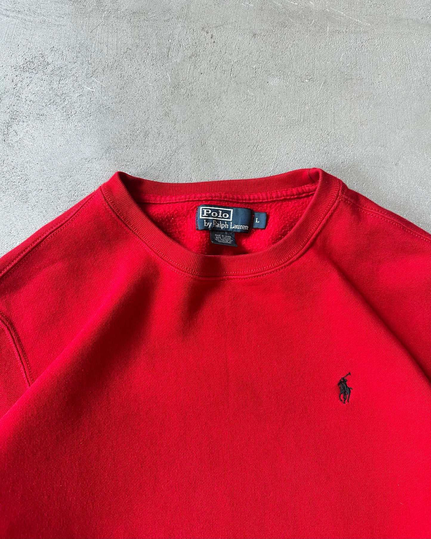 2000s - Red Polo RL Crewneck - L