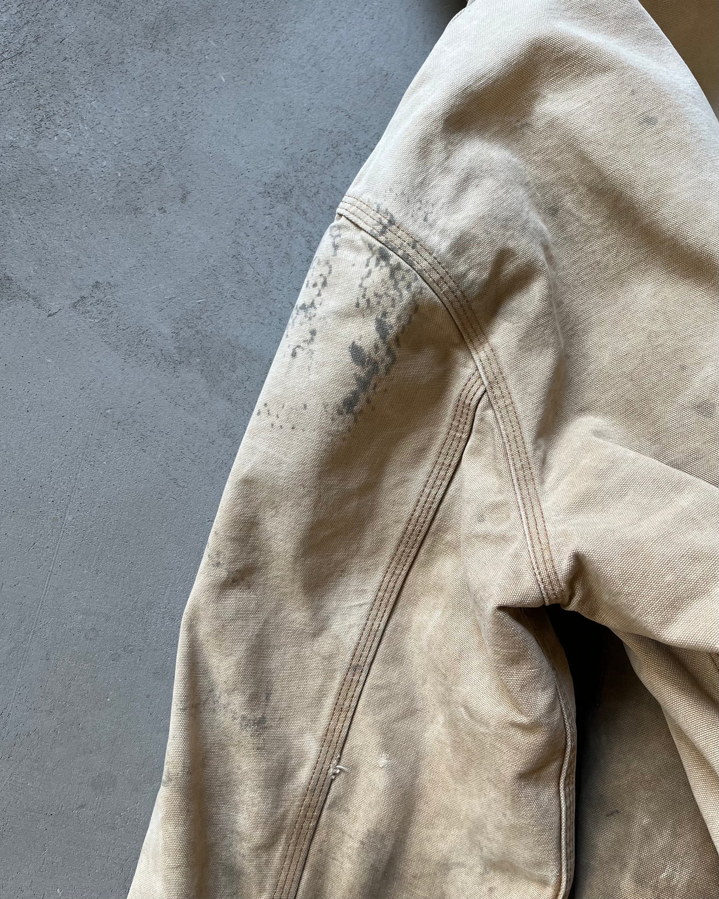 1990s - Distressed Carhartt Hooded Jacket - XL