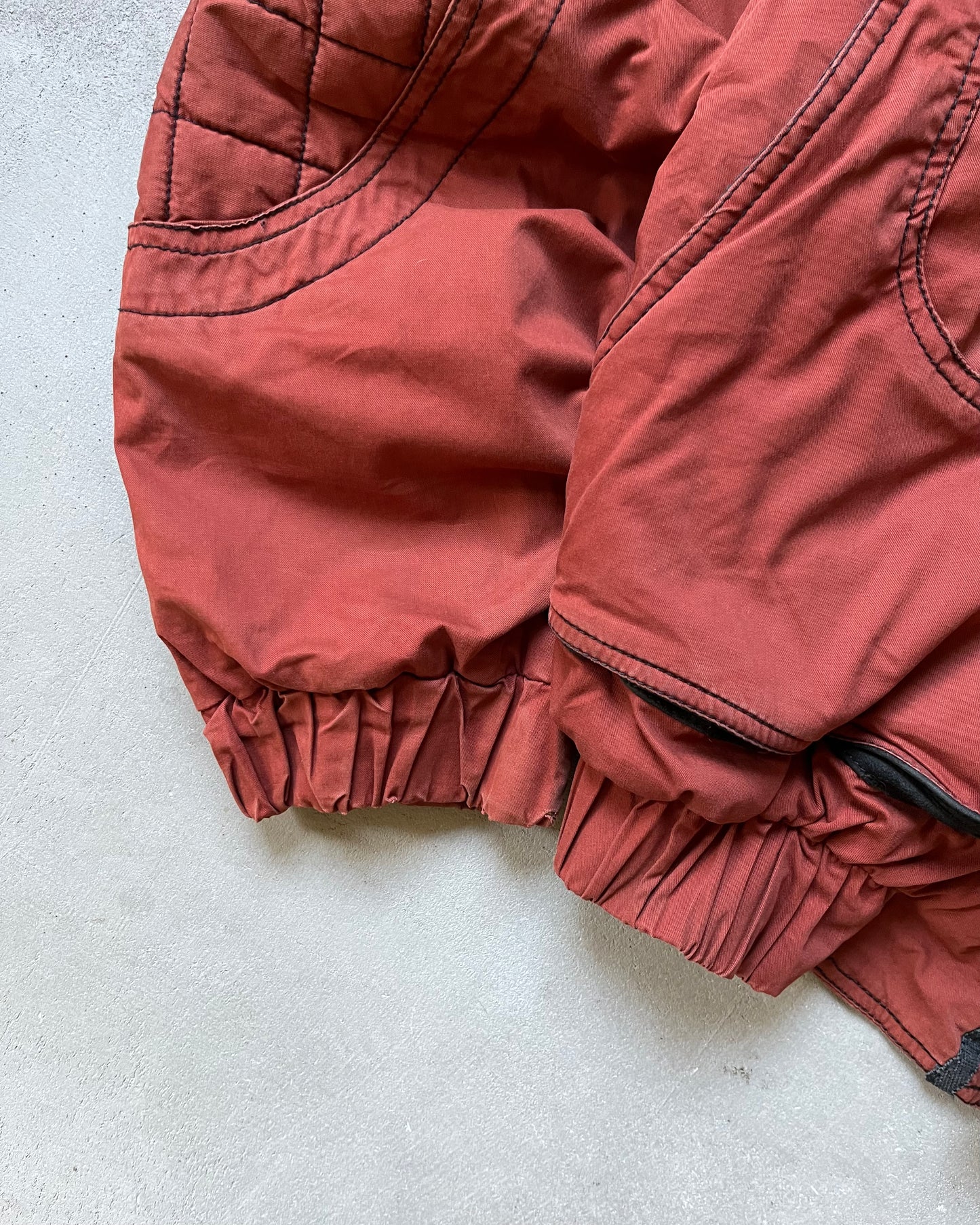 1990s - Orange Euro Utility Cropped Jacket - L/XL