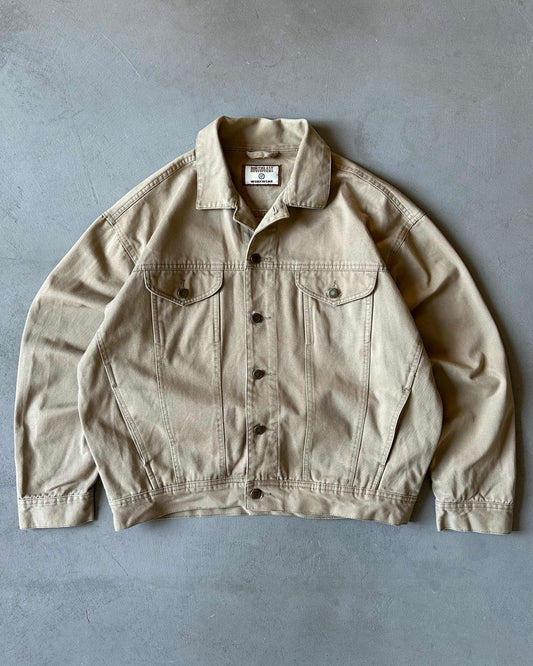 2000s - Tan Trucker Jacket - M